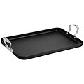 Cuisinart® Dishwasher Safe Anodized Aluminum Double Burner Griddle; Black (DSA55-35)