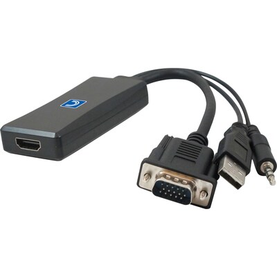 Comprehensive® CCN-VGA2HD VGA/HDMI Converter Adapter; White