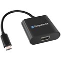 Comprehensive® Type-C USB 3.1/HDMI Male/Female Adapter Cable; Black
