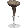 Flash Furniture Contemporary Wicker Adjustable Height Barstool with Chrome Base (DS711)
