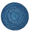 Anji Mountain Round Ripple Blue Skies Rug (AMB1011-080R)