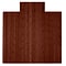 Anji Mountain Roll-Up Bamboo Chair Mat, Standard Lip, 55 x 57, Walnut