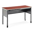 OFM Mesa Series Standing Height Training Table and Desk with Drawers, 27.75 X 59, Cherry, (66151-CHY)