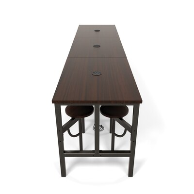 OFM Endure Series Standing Height Twelve Seat Table, Walnut/Walnut (9012-WLT-WLT)