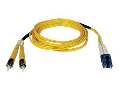 Tripp Lite N368-02M 2 m LC to ST Duplex Fiber Optic Patch Cable, Yellow