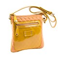 EMET Mustard Tan Quilted Faux Leather Crossbody Bag (11194)
