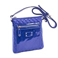 EMET Blue Quilted Faux Leather Crossbody Bag (11198)