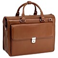 McKlein S Series Laptop Briefcase, Brown Leather (15974)