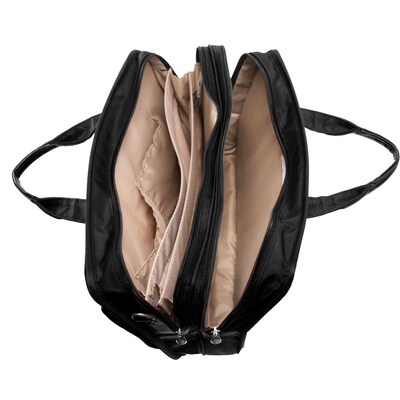 McKlein P Series Laptop Briefcase, Black Nylon (88435)