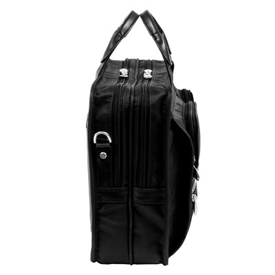 McKlein P Series Laptop Briefcase, Black Nylon (88435)