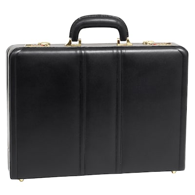 McKlein V Series, DALEY, Top Grain Cowhide Leather,Attaché Briefcase, Black (80435)