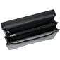 McKlein V Series, LEXINGTON, Top Grain Cowhide Leather,Flapover Double Compartment Briefcase, Black (83545)