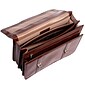McKlein Flournoy, Double Compartment Laptop Briefcase, Top Grain Cowhide Leather, Brown (85954)