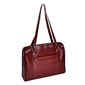 McKlein W Series, GLENVIEW, Genuine Cowhide Leather, Ladies Laptop Briefcase, Red (94746)