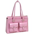 McKlein W Series, ALEXIS, Genuine Cowhide Leather, Ladies Laptop Briefcase, Pink (96549)