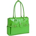 McKlein W Series Laptop Briefcase, Green Trimmed In Sand Leather (96561)