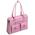 McKlein W Series Laptop Briefcase, Pink Leather (96629)