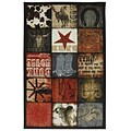 Mohawk Home Cowboy Patches Nylon 5x8 Multi-Colored Rug (086093431280)