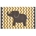 Mohawk Home Lucky Elephant Nylon 5x8 Yellow Rug (086093477844)
