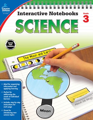 Carson-Dellosa Interactive Notebooks Science Grade 3 Resource Book (104907)
