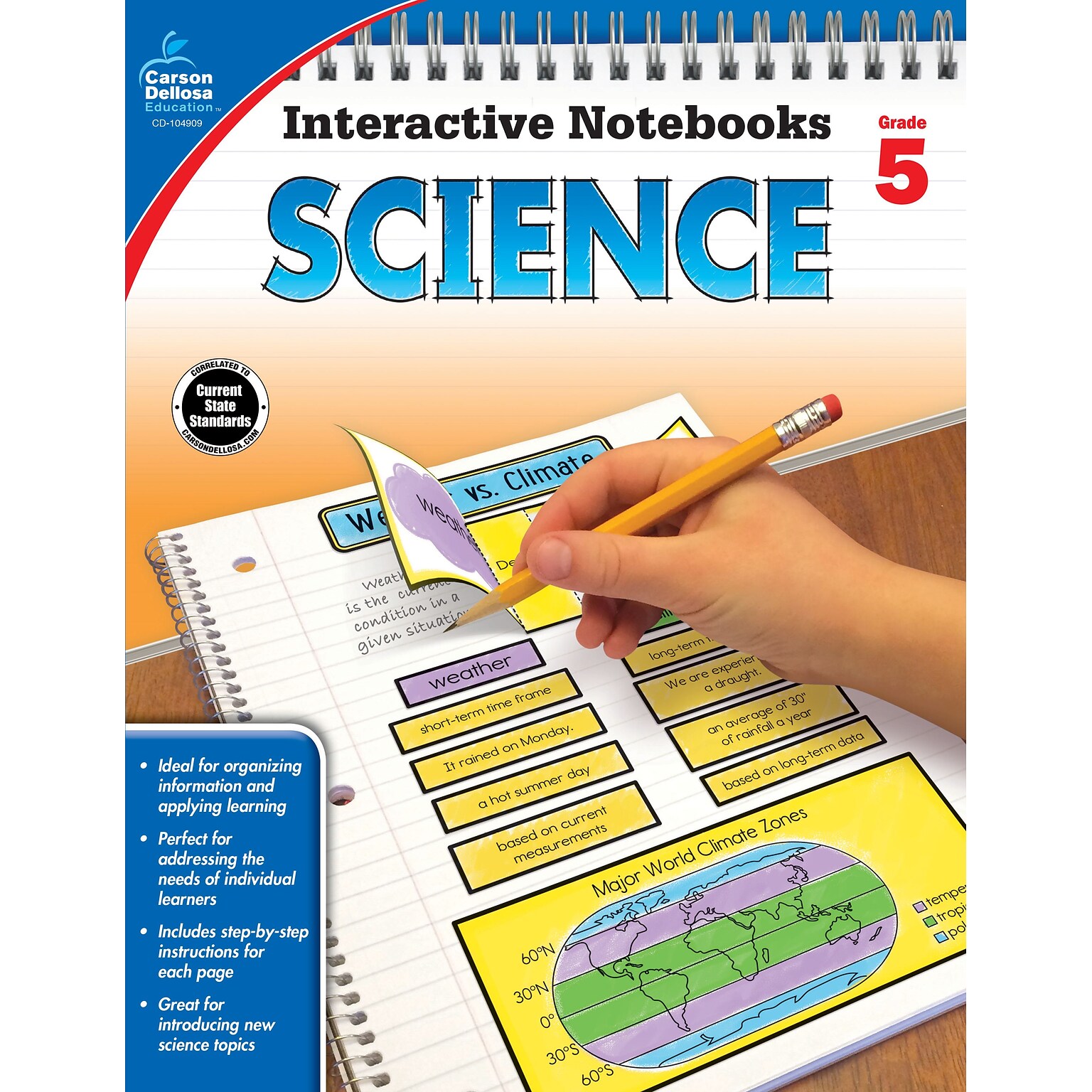 Carson-Dellosa Interactive Notebooks Science Grade 5 Resource Book (104909)