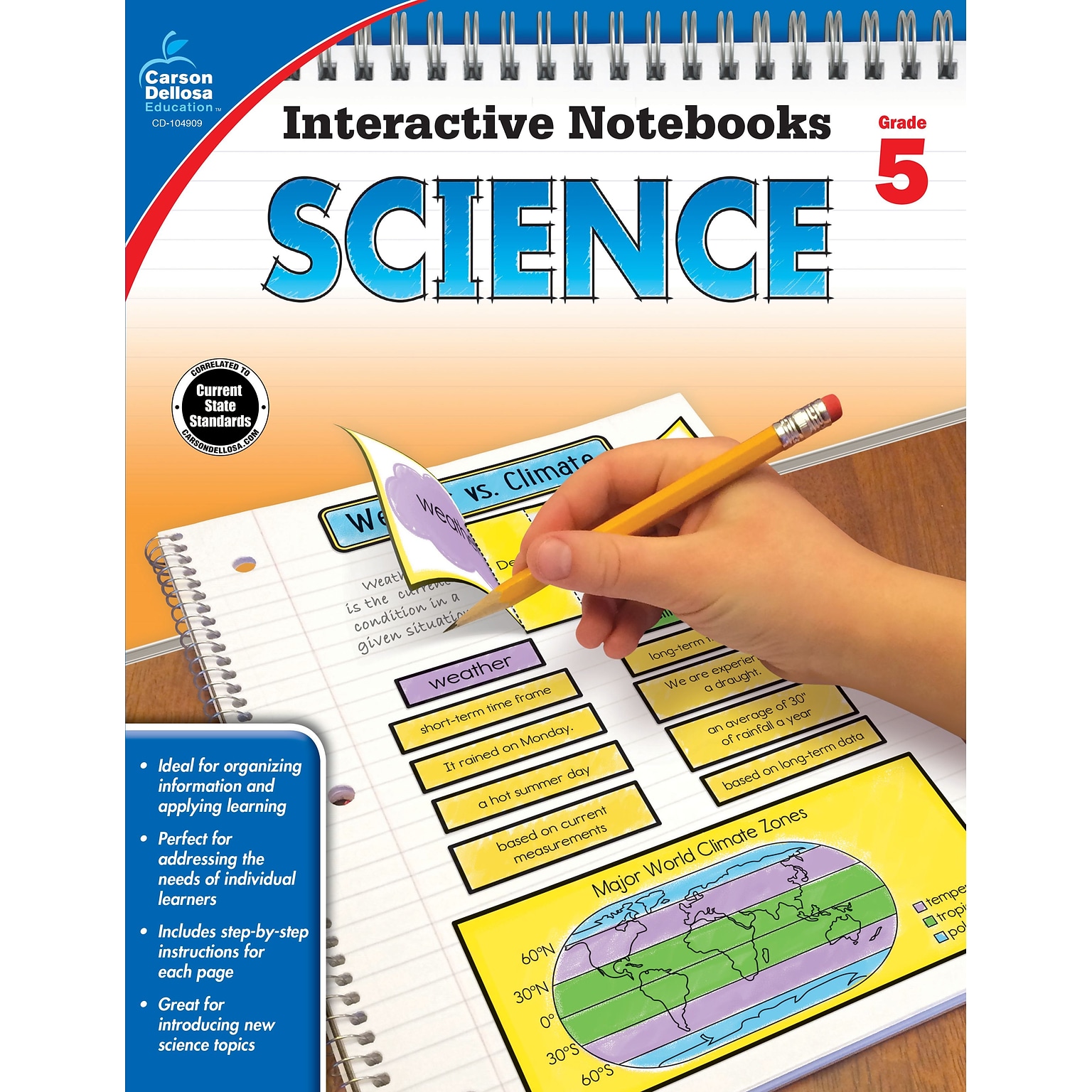 Carson-Dellosa Interactive Notebooks Science Grade 5 Resource Book (104909)