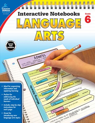 Carson-Dellosa Interactive Notebooks Language Arts Grade 6 Resource Book (104913)