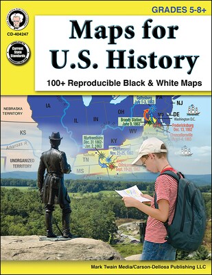 Mark Twain Maps for U.S. History Grades 5-8+ Resource Book (404247)