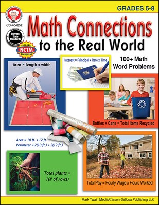 Mark Twain Math Connections to the Real World Grades 5-8 Resource Book (404252)