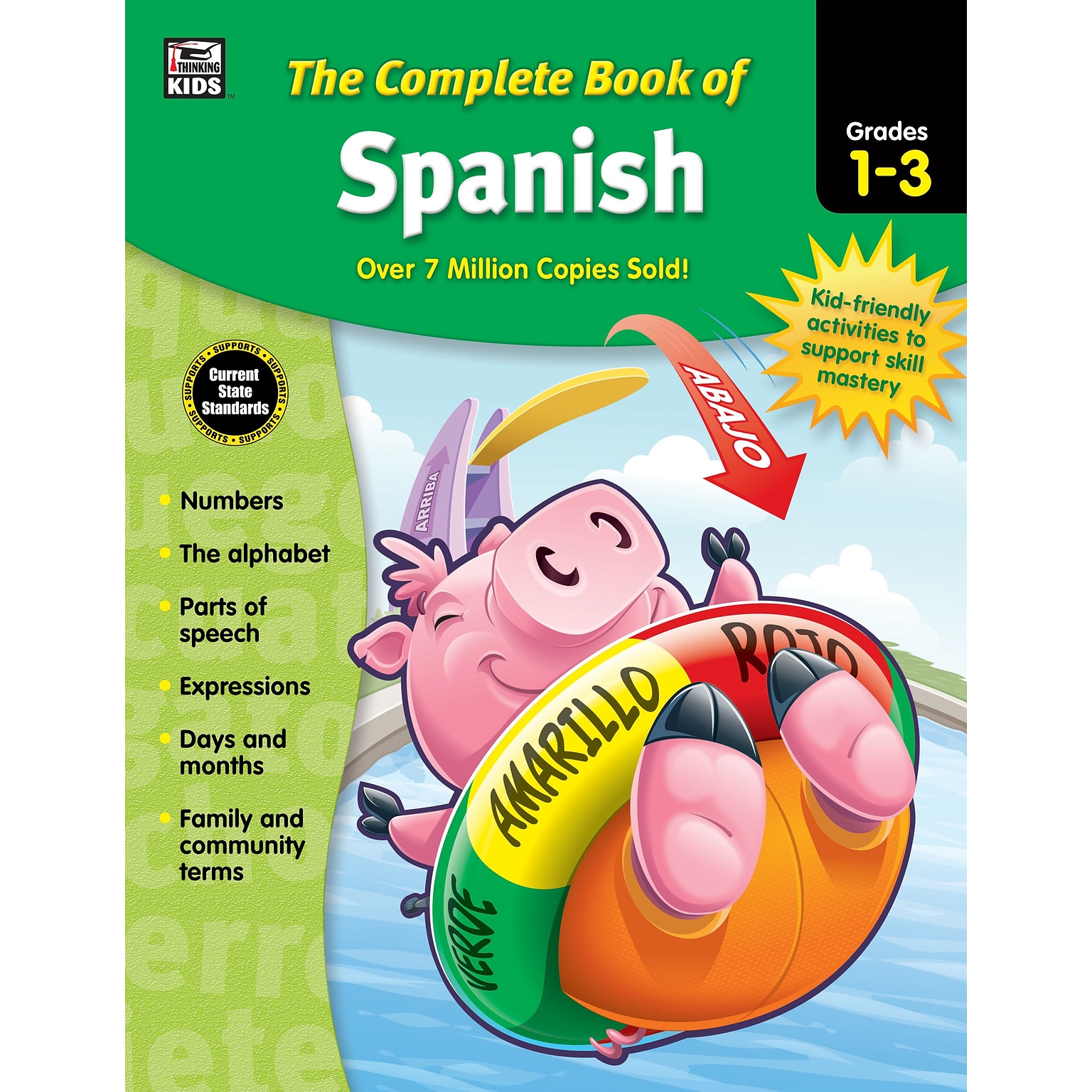 Thinking Kids The Complete Book of Spanish Grades 13 Workbook (704929)