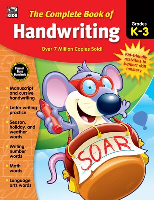 Thinking Kids The Complete Book of Handwriting Grades K-3 Workbook (704930)