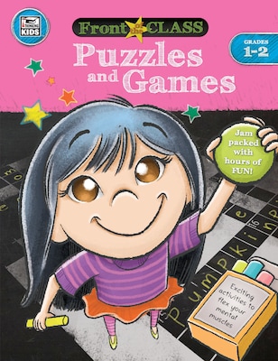 Thinking Kids Front of the Class Puzzles and Games Grades 1-2 Activity Book (704995)
