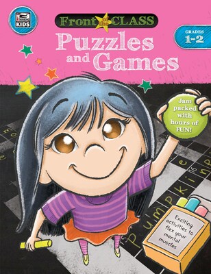 Thinking Kids Front of the Class Puzzles and Games Grades 1-2 Activity Book (704995)