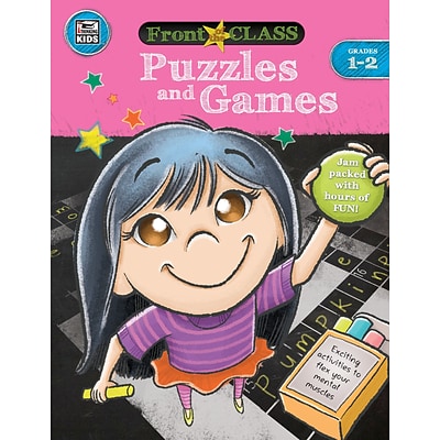 Thinking Kids Front of the Class Puzzles and Games Grades 1-2 Activity Book (704995)