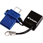 Verbatim® 64GB Store ‘n’ Go Dual USB Flash Drive for USB-C Devices