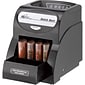 Royal Sovereign 200 Coins Electric 1 Row Coin Sorter; 50 Pennies/40 Nickels/50 Dimes/40 Quarters, Bl