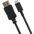 Accell U188B-006B USB-C to DisplayPort Cable; Black