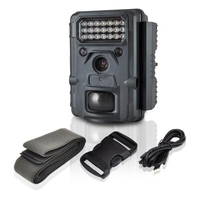 Pyle PHTCM48 Wireless Waterproof Night Vision Wild Game Trail Scouting Camera; Black