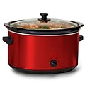 Elite 8.5-Quart Deluxe Sized Slow Cooker; Red (KM900R)