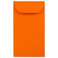 JAM Paper #6 Coin Business Colored Envelopes, 3.375 x 6, Orange Recycled, Bulk 500/Box (356730558H)
