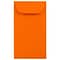 JAM Paper #6 Coin Business Colored Envelopes, 3.375 x 6, Orange Recycled, Bulk 500/Box (356730558H)