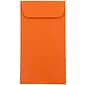 JAM Paper #7 Coin Business Colored Envelopes, 3.5 x 6.5, Orange Recycled, 50/Pack (1526755I)