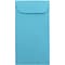 JAM Paper #7 Coin Business Colored Envelopes, 3.5 x 6.5, Blue Recycled, 25/Pack (1526764)