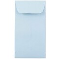 JAM Paper® #7 Coin Business Envelopes, 3.5 x 6.5, Baby Blue, Bulk 250/Box (1526770C)