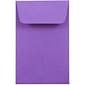 JAM Paper #1 Coin Business Colored Envelopes, 2.25 x 3.5, Violet Purple Recycled, 25/Pack (353027837)