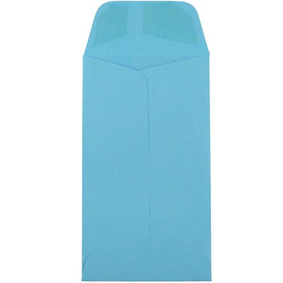 JAM Paper #5.5 Coin Business Colored Envelopes, 3.125 x 5.5, Blue Recycled, 25/Pack (356730549)