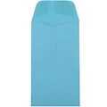 JAM Paper #5.5 Coin Business Colored Envelopes, 3.125 x 5.5, Blue Recycled, 25/Pack (356730549)