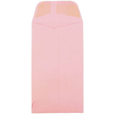 JAM Paper #5.5 Coin Business Envelopes, 3.125 x 5.5, Baby Pink, 50/Pack (356730552I)