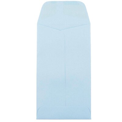 JAM Paper® #6 Coin Business Envelopes, 3.375 x 6, Baby Blue, Bulk 1000/Carton (356730563C)