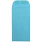 JAM Paper #7 Coin Business Colored Envelopes, 3.5 x 6.5, Blue Recycled, Bulk 1000/Carton (1526764C)